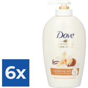 Dove Handzeep Pompje - Shea Butter 250 ml - Voordeelverpakking 6 stuks