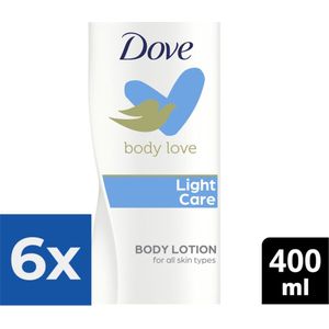 Dove Body Love Light Care Bodylotion 400 ml - Voordeelverpakking 6 stuks