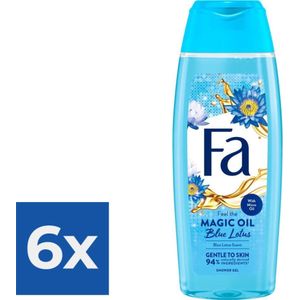 Fa Douche Magic Oil Blue Lotus - Voordeelverpakking 6 stuks