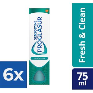 Sensodyne - Tandpasta - Pro Glasur - Fresh & Clean - 75ml x 6