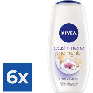 6x Nivea Douchecrème Care & Cashmere 250 ml