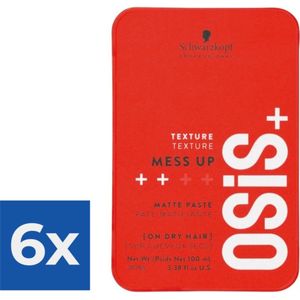 Schwarzkopf OSiS+ Texture Mess Up Paste - Voordeelverpakking 6 stuks