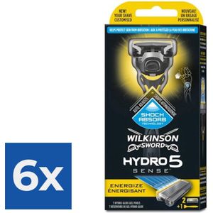 Wilkinson Hydro 5 Scheermesjes Sense - 2 Scheermesjes + houder - Voordeelverpakking 6 stuks