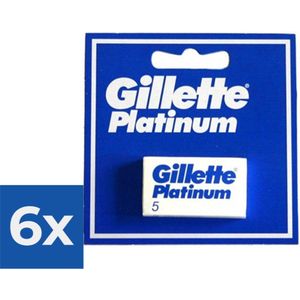 Gillette - GILLETTE PLATINUM 5 uds - Voordeelverpakking 6 stuks