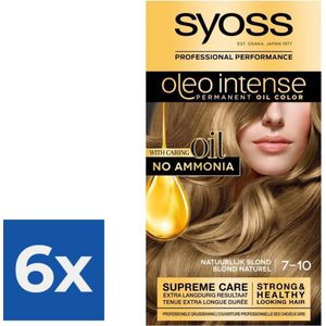 SYOSS Oleo Intense 7-10 Natuurlijk blond Haarverf - 1 stuk - Voordeelverpakking 6 stuks