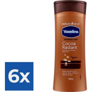 Vaseline Bodylotion - Cocoa 400 ml - Voordeelverpakking 6 stuks