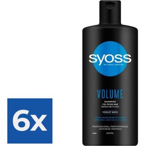 Syoss Shampoo 440ml Volume - Voordeelverpakking 6 stuks