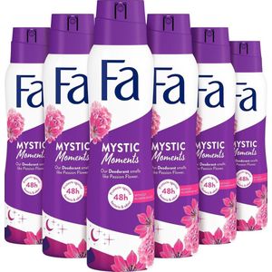 Fa Mystic Moments Deodorant Spray 150ml - Voordeelverpakking 6 stuks
