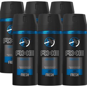 AXE Anarchy Deodorant - 6 x 150 ml - Voordeelverpakking