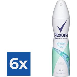 Rexona Deospray Women - Shower Fresh - Voordeelverpakking 6 stuks