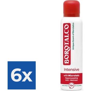 Borotalco Intensive spray - Voordeelverpakking 6 stuks