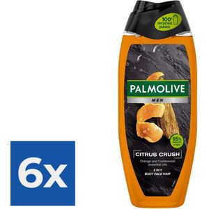 Palmolive - Men Citrus Crush - 3in1 - Douchegel - 500ml - Voordeelverpakking 6 stuks