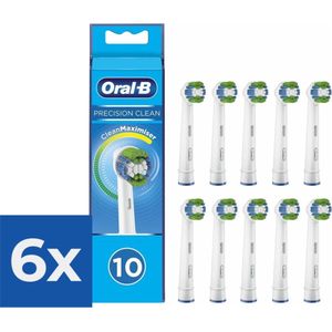 Oral-B Opzetborstels Precision Clean 10 stuks - Voordeelverpakking 6 stuks