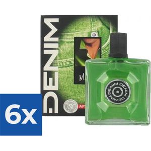 Denim Aftershave Men - Musk 100 ml - Voordeelverpakking 6 stuks