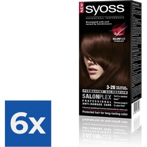 Syoss - Haarverf - 3_28 - Pure Chocolade - 115ml x 6