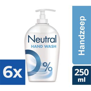 Neutral - Handzeep - Hand Wash - Sensitive Skin - 250ml x 6