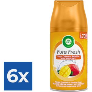 Air Wick - Luchtverfrisser - Navulling - Tropische Mango - 250ml x 6