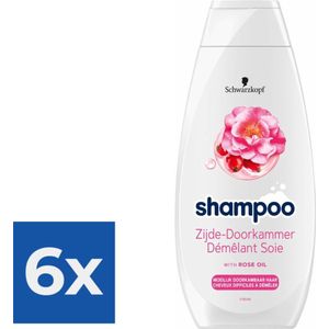 Schwarzkopf - Zijde-Doorkammer - Shampoo - 400 ml - Voordeelverpakking 6 stuks