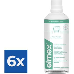 Elmex Tandspoeling Sensitive 400 ml - Voordeelverpakking 6 stuks