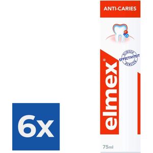 Elmex Tandpasta Anti-Caries - 75 ml - Voordeelverpakking 6 stuks
