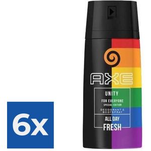 Axe Unite Deodorant Bodyspray 150ML - Voordeelverpakking 6 stuks