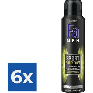 Fa men Deospray Sport Power Boost - Voordeelverpakking 6 stuks