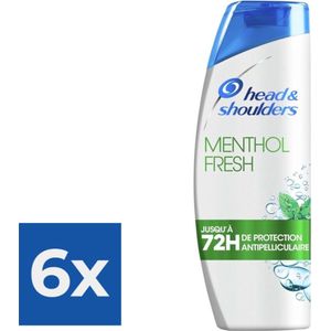Head & Shoulders Menthol Fresh Shampoo 285 ml - Voordeelverpakking 6 stuks