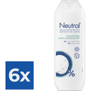 Neutral Shampoo - Anti-Roos 250 ml - Voordeelverpakking 6 stuks