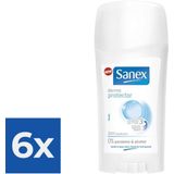 Sanex Deo Stick Dermo Invisible 0% Alcohol & Aluminium Salts - Voordeelverpakking 6x65ml