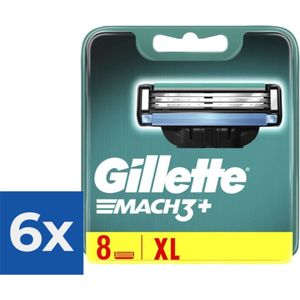 Gillette Mach 3 - 8 stuks - Scheermesjes - Voordeelverpakking 6 stuks