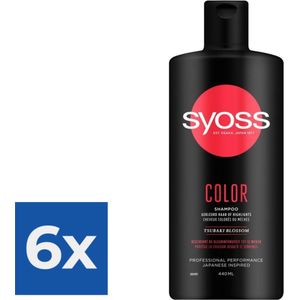 Syoss Color Shampoo - 440 ml - Voordeelverpakking 6 stuks