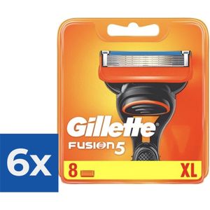 Gillette Fusion - 8 stuks - Scheermesjes - Voordeelverpakking 6 stuks