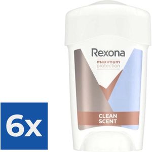 Rexona Maximum Protection - Deodorant - Stick - Clean Scent - 45ml x 6
