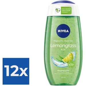 NIVEA Lemon & Oil Douchegel - 250 ml - Voordeelverpakking 12 stuks