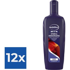 Andrélon Shampoo Men Sterk & Verzorgend 300 ml - Voordeelverpakking 12 stuks