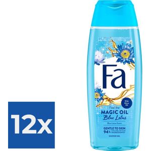 Fa Douche Magic Oil Blue Lotus - Voordeelverpakking 12 stuks