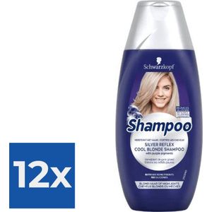 Schwarzkopf Shampoo Silver Reflex Cool Blond Reflex 250ml - Voordeelverpakking 12 stuks