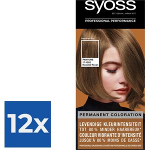 SYOSS Colors Pantone Haarverf 6-66 Roasted Pecan - 1 stuk - Voordeelverpakking 12 stuks