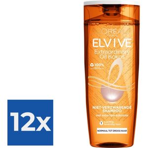 L’Oréal Paris Elvive Shampoo - Extraordinairy Oil Kokosolie - 12 x 250 ml