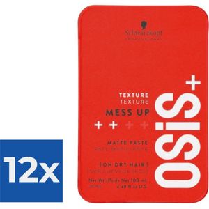 Schwarzkopf OSiS+ Texture Mess Up Paste - Voordeelverpakking 12 stuks