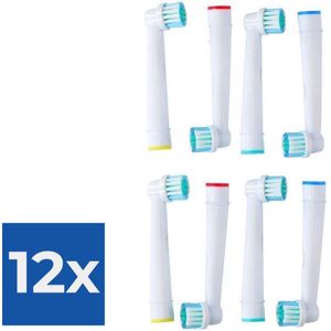 Universele opzetborstels voor de Oral-B - 8 stuks - Voordeelverpakking 12 stuks