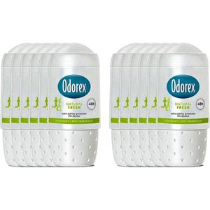 Odorex Deo Roller - Natural Fresh - Voordeelverpakking 12 x 50 ml
