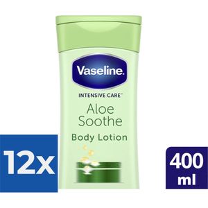Vaseline Intensive Care Aloe Soothe Bodylotion - 400 ml - Voordeelverpakking 12 stuks