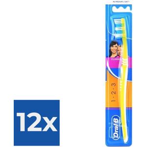 Oral-B tandenborstel - Classic 3-Effect 40 Medium - Voordeelverpakking 12 stuks