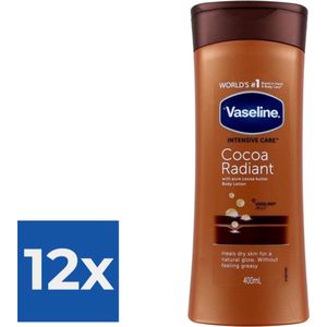 Vaseline Bodylotion - Cocoa 400 ml - Voordeelverpakking 12 stuks