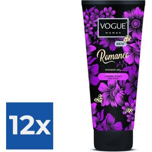 Vogue Romance Douche Gel 200 ml - Voordeelverpakking 12 stuks