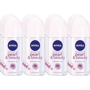 Nivea Deodorant Roll-On Pearl & Beauty 50ml - Voordeelverpakking 12 stuks