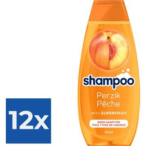 Schwarzkopf Shampoo 400ml Perzik - Voordeelverpakking 12 stuks