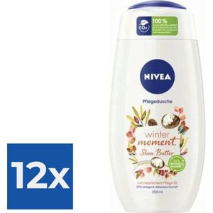 Nivea Douchegel - Winter Moment Shea Butter 250ml - Voordeelverpakking 12 stuks