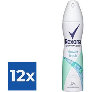 Rexona Deospray Women - Shower Fresh - Voordeelverpakking 12 stuks
